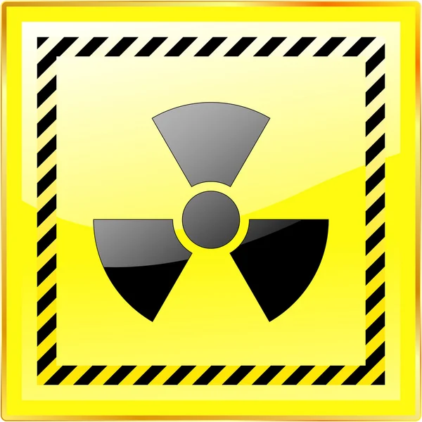 Radioactieve sign. vectorillustratie. — Stockvector