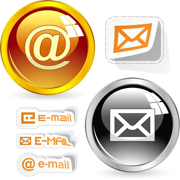 E-mail ikona dla sieci web. — Wektor stockowy
