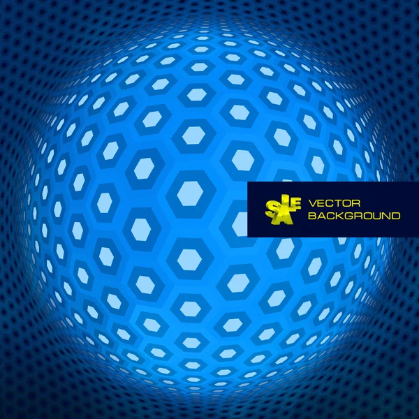 Hexagon mosaic. — Stock Vector