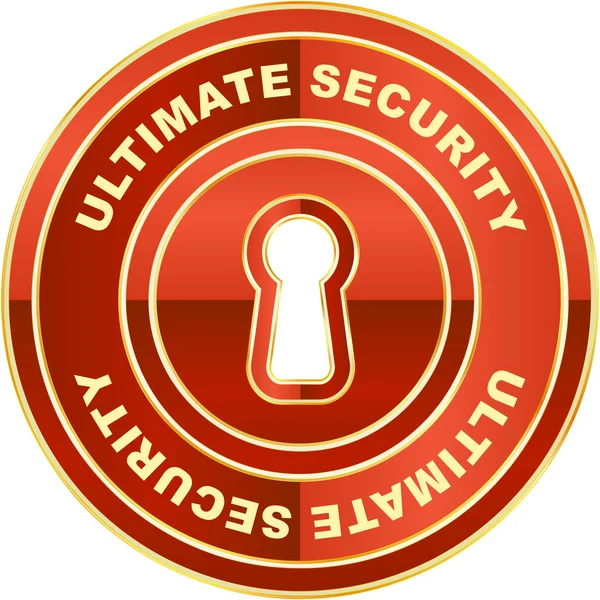 Ultimate security label. — Stock Vector