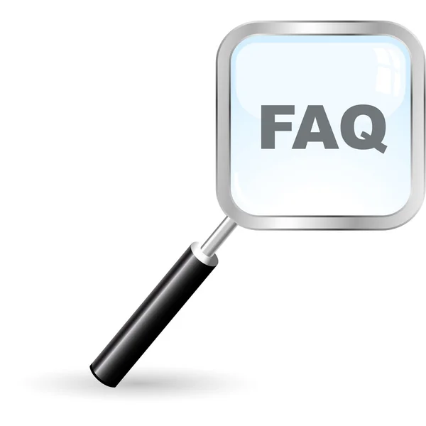 자주 묻는 질문(FAQ). 웹에 대 한 벡터 아이콘. — 스톡 벡터