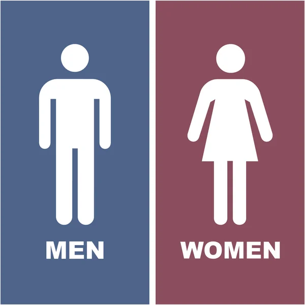 Άνδρες και γυναίκες σημάδι. — Διανυσματικό Αρχείο