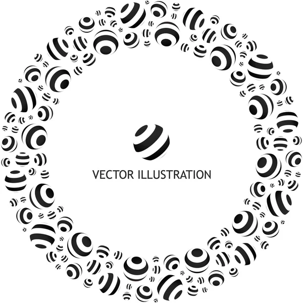 Fondo abstracto con elementos de círculo . — Vector de stock
