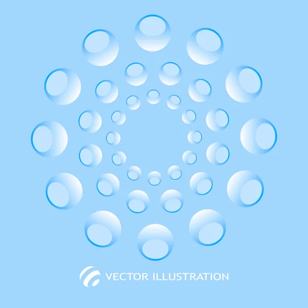 Marco de luz abstracta azul . — Vector de stock