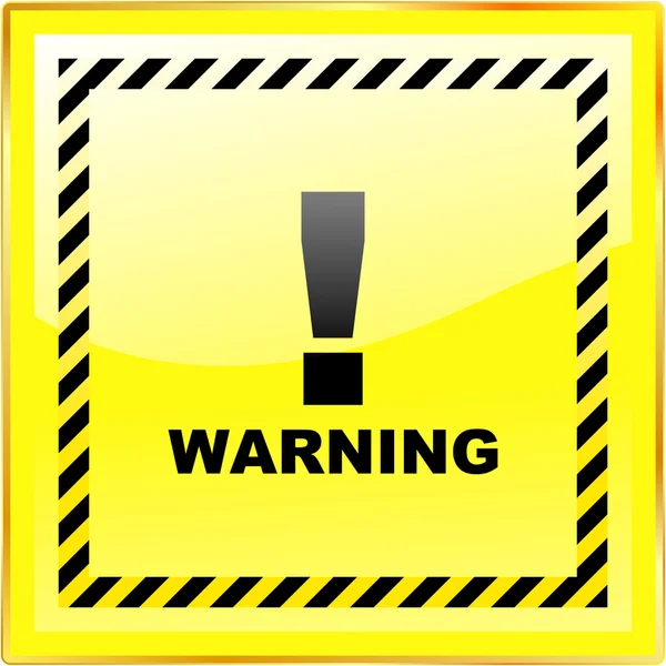 Warning sign. Vector template. — Stock Vector