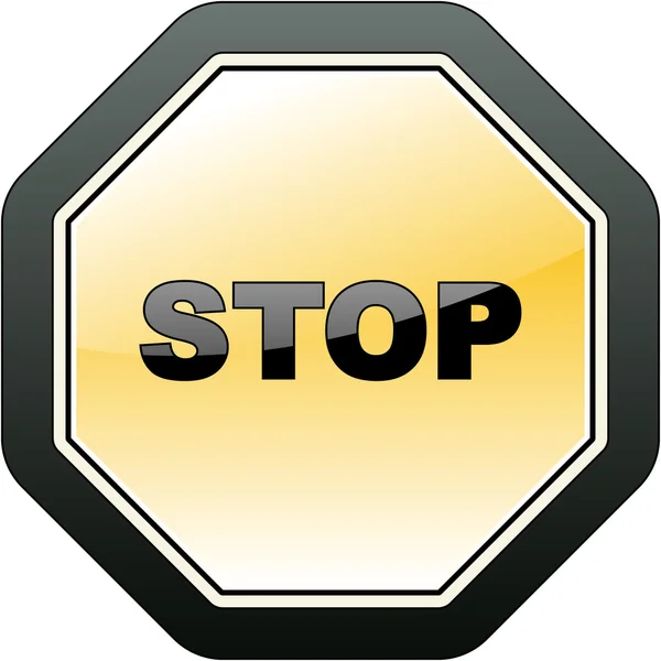 STOP. Vector icon for web. — Stock Vector