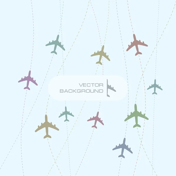 Абстрактный фон с линиями самолета . — стоковый вектор