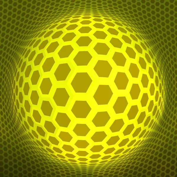 Mosaïque hexagonale abstraite . — Image vectorielle