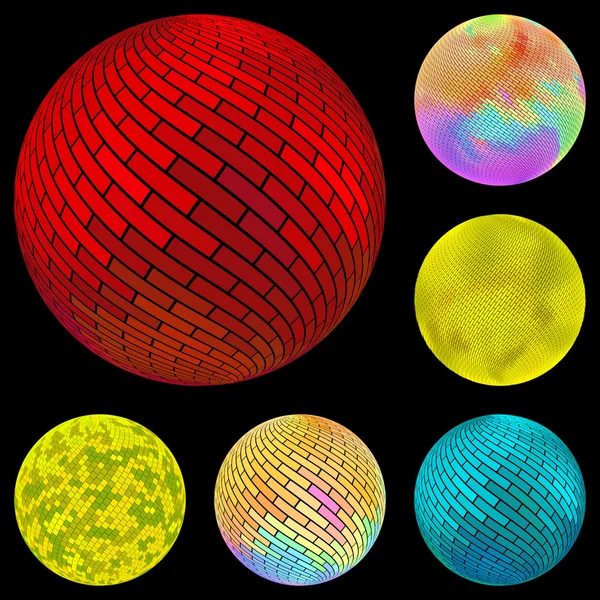 Colección de globo abstracto. Ilustración vectorial . — Vector de stock