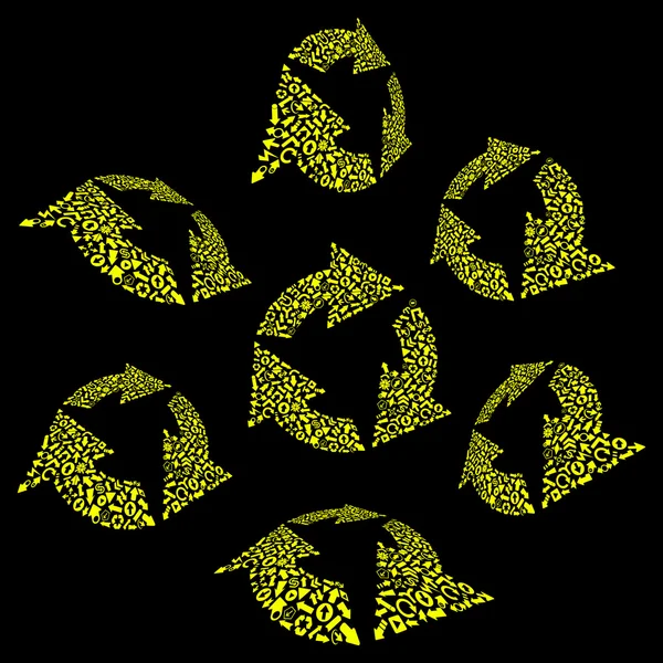 Simbolo di riciclaggio . — Vettoriale Stock