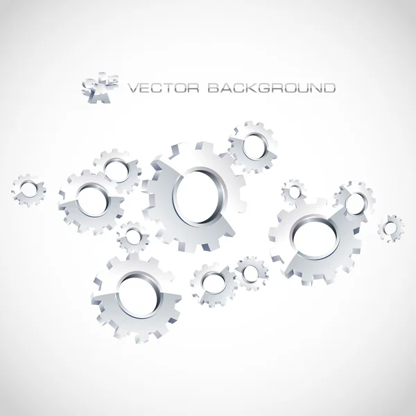 Vector gear background. — Stock Vector