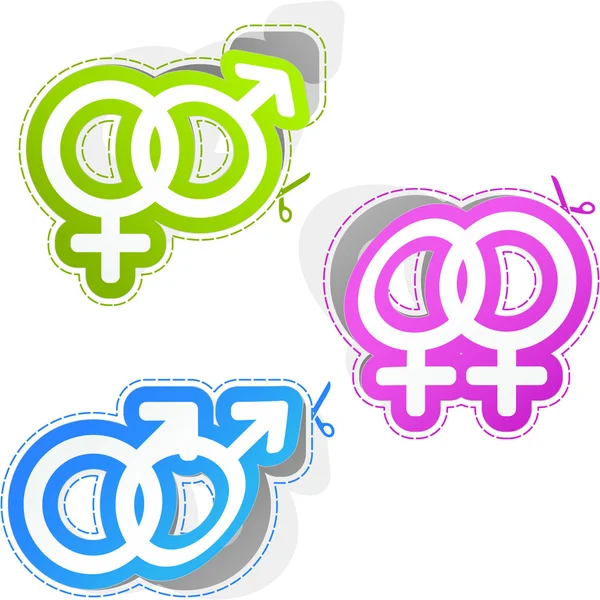 Symboles masculin et féminin. — Image vectorielle