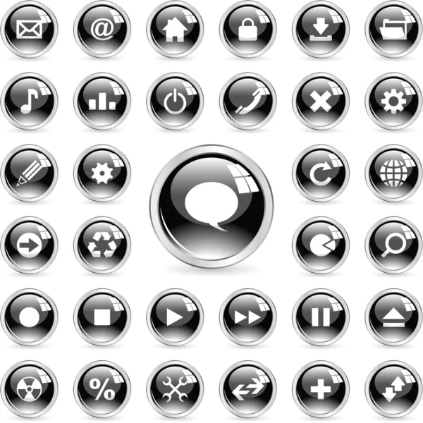 Διάνυσμα σύνολο κουμπιών web. — Διανυσματικό Αρχείο