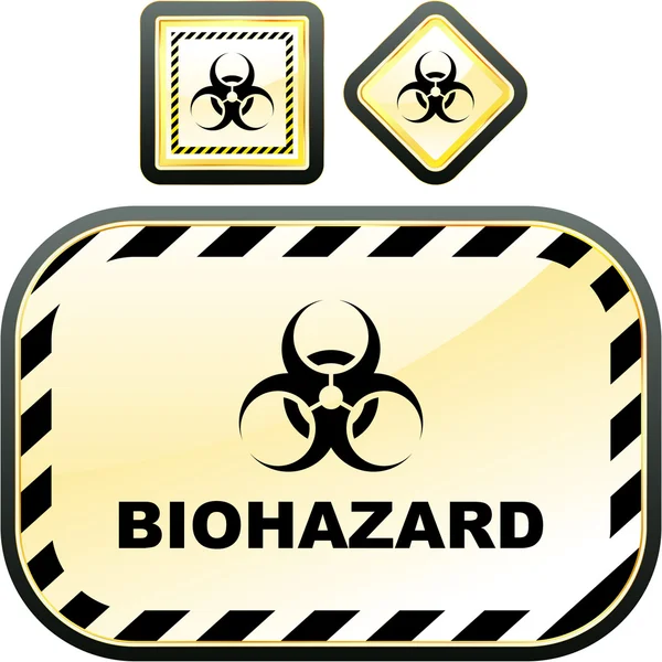 Biohazard signs. — Stock Vector