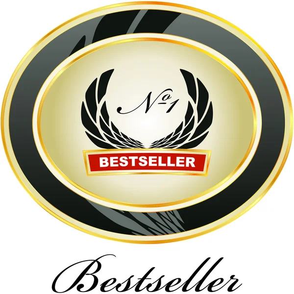Bestseller-Emblem. — Stockvektor