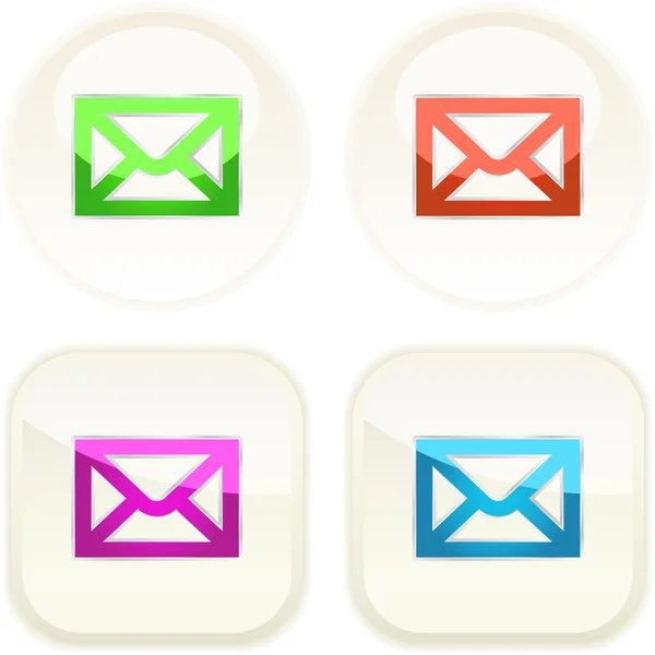Jeu de boutons E-mail pour le web . — Image vectorielle