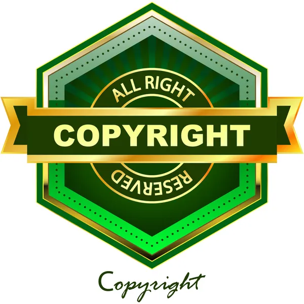 Vektor-Urheberrechtslabel zum Verkauf. — Stockvektor