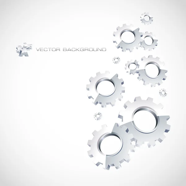 Vector gear background. Abstract illustration. — Stock Vector