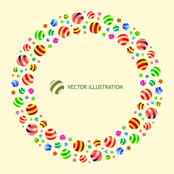 Abstract background with circle elements. — Stock Vector