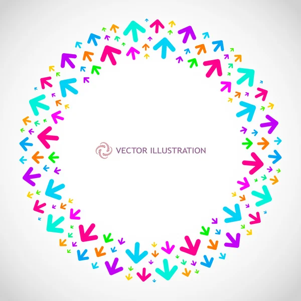 Abstract background with arrow signs. — Stock Vector