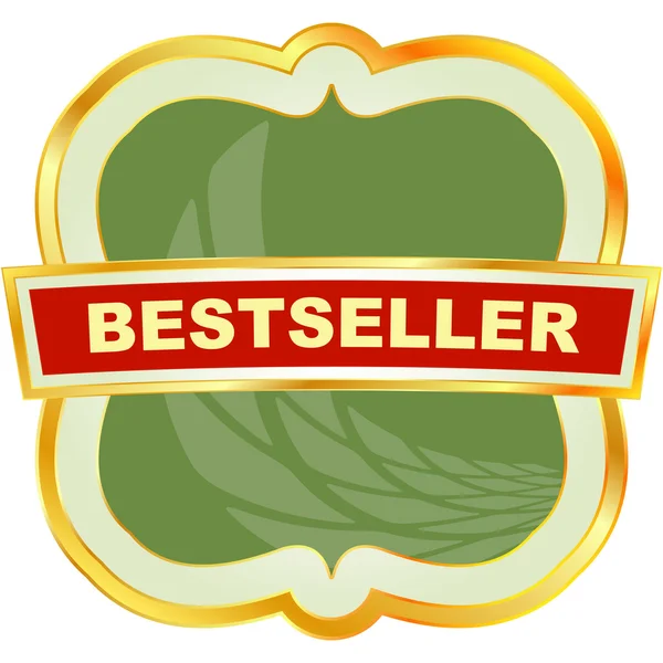 Bestseller emblema . — Vector de stock