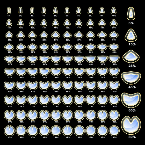 stock vector Diagram set.