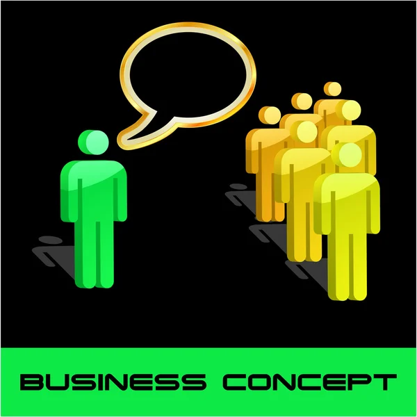 Speech business concept. — Stock Vector