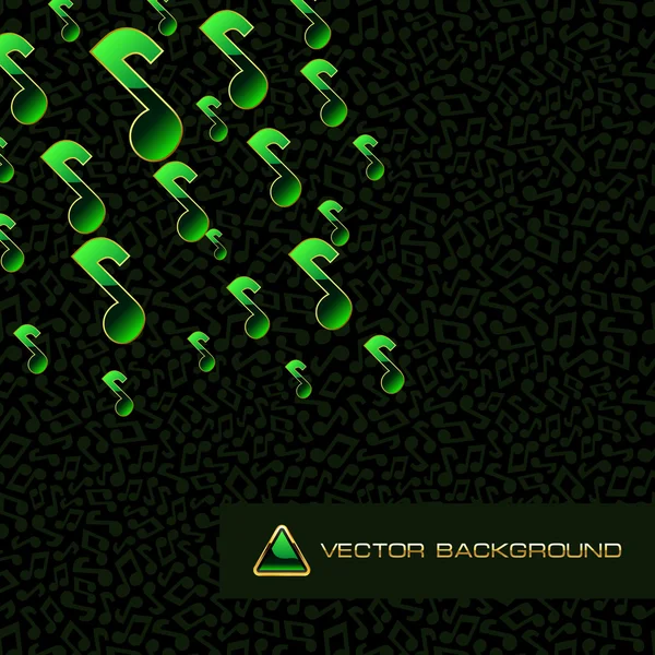 Vektor abstrakter Hintergrund mit Notenmix. — Stockvektor