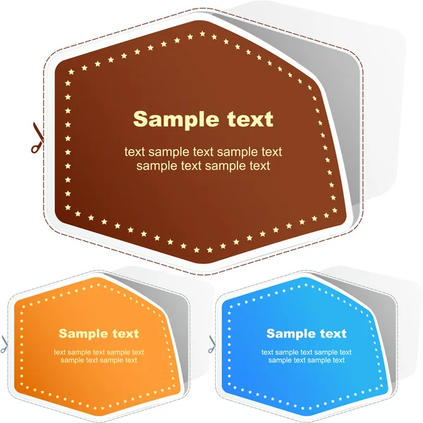 Sticker. Vector template for design — Stock Vector