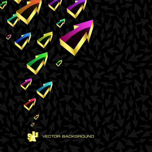 Abstract background with arrows. — Stock Vector