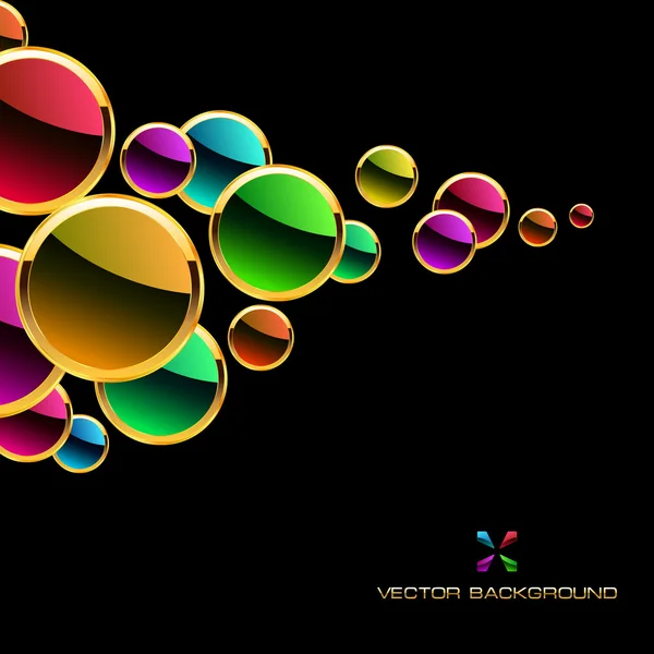 Färgglad abstrakt illustration — Stock vektor