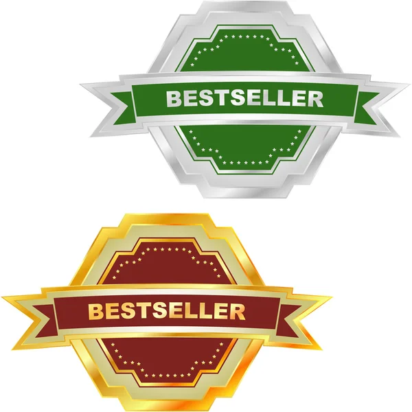 Set di emblemi Bestseller in vendita . — Vettoriale Stock