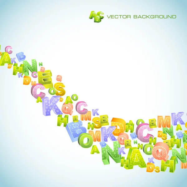 stock vector Abstract vector background with letters. .