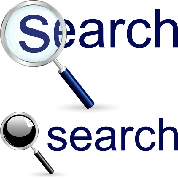 Vector search icons. — Stock Vector