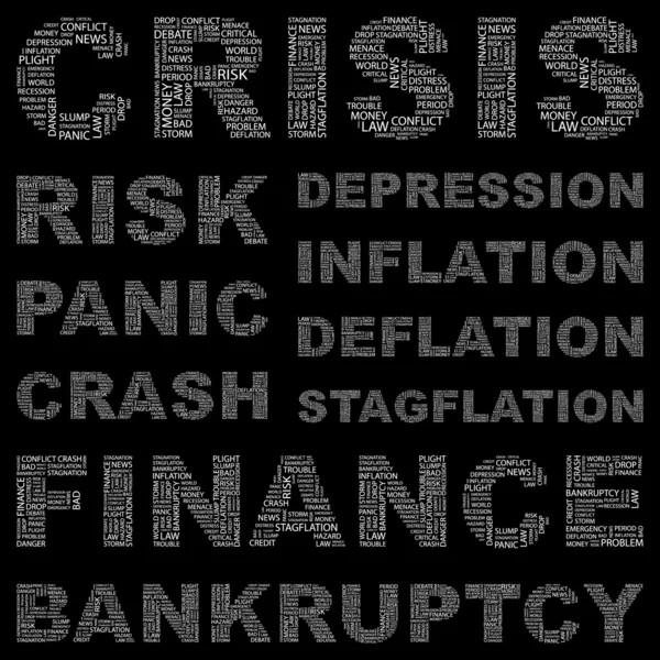 Krize. slovní hříčky. Já — Stockový vektor