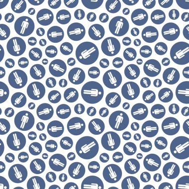 Seamless pattern with male symbol. clipart