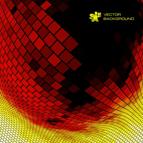 Vector golden mosaic. Abstract background. — Stock Vector