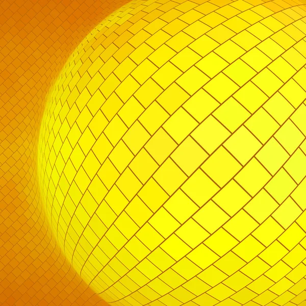 Une sphère dorée. Fond créatif vectoriel . — Image vectorielle