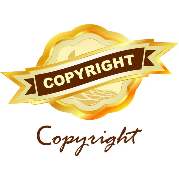 Étiquette de copyright vectoriel à vendre . — Image vectorielle