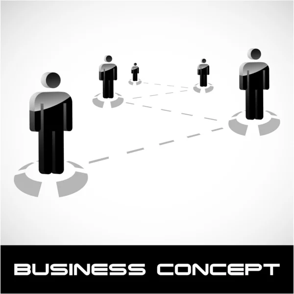 Concepto de negocio. ilustración vectorial. — Vector de stock