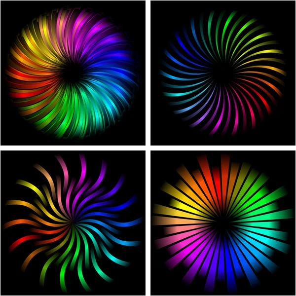 Elementos de diseño Rainbow — Archivo Imágenes Vectoriales