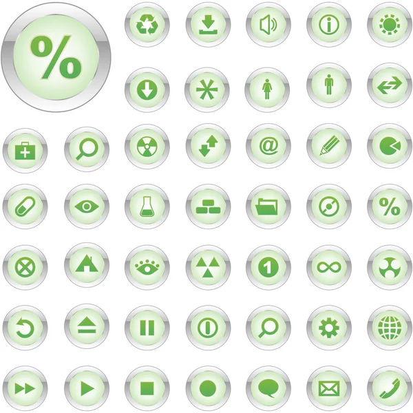 Vector collection of web buttons — Stock Vector