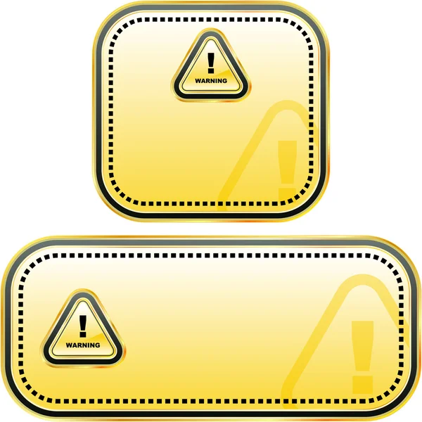 Set autocollant d'avertissement. Illustration vectorielle . — Image vectorielle