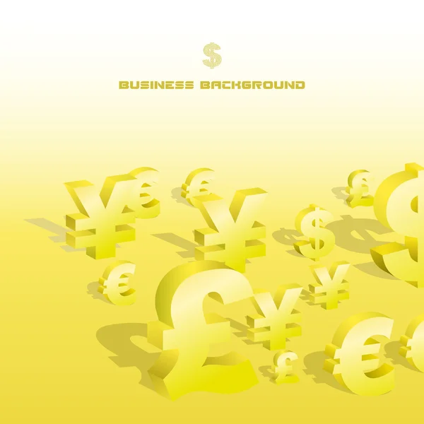 ΔΙΑΔΙΚΑΣΙΑ ιδρυσης επιχειρησης. Δολάριο, ευρώ, γιεν και Λίρα σημάδια του φορέα. — Διανυσματικό Αρχείο