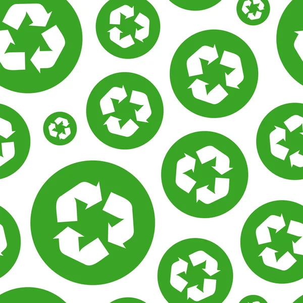 Fond de recyclage sans couture. Modèle vectoriel . — Image vectorielle