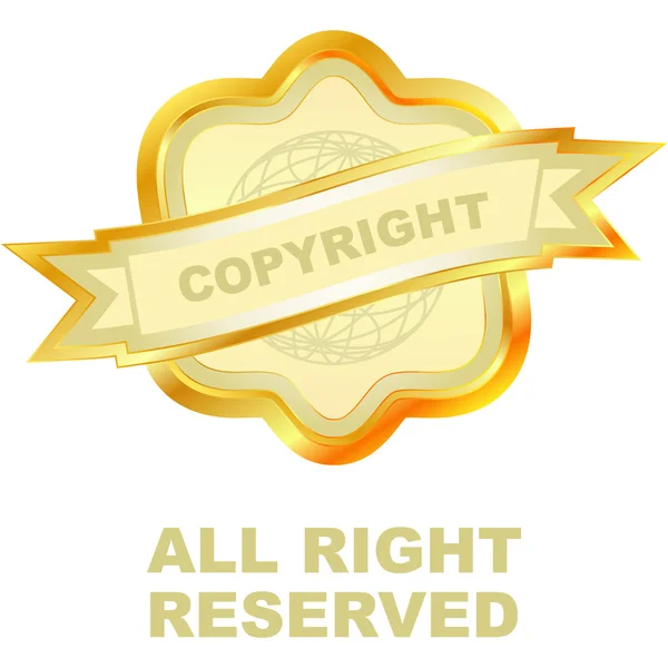Etiqueta de direitos autorais vetoriais para venda . —  Vetores de Stock