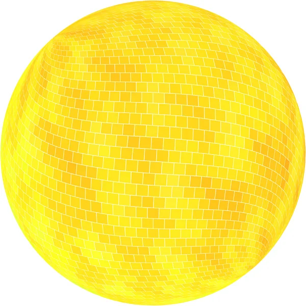 Une sphère dorée. Illustration vectorielle . — Image vectorielle