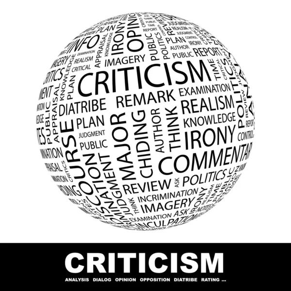 Crítica . —  Vetores de Stock