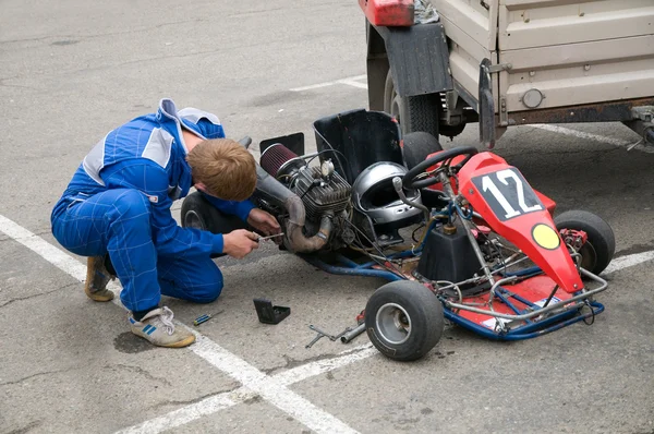 Kart racing — Stock Photo, Image
