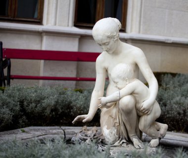 Statue, Miramare castle. Trieste clipart